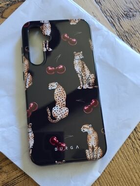 BURGA New Cheetah & Cherry Pattern Phone Case
